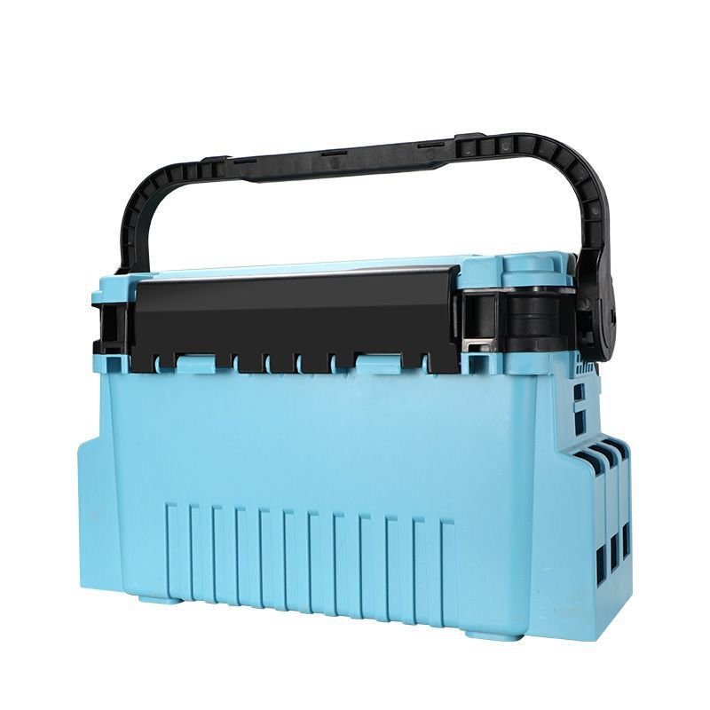 Double-story Luya fishing boxes can be packed in a box, outside of the house, with a barrel rod and a large capacity